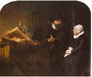 The Mennonite Minister Cornelis Claesz. Anslo in Conversation with his Wife, Aaltje D